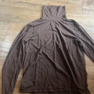 Madewell Brown Loose Turtleneck